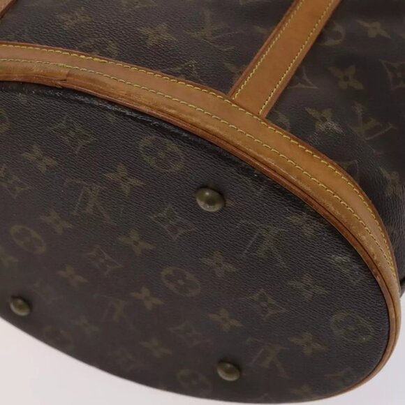 LOUIS VUITTON Monogram Bucket GM Shoulder Bag M42236 LV Auth 114773 - Picture 4 of 16